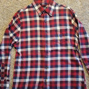 Chaps Men's Classic Fit Long Sleeve Performance Flannel Shirt - Size M